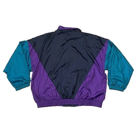 Vintage Pierre Cardin Nylon Full Zip Windbreaker Jacket XL 90s - Picture 2 of 10